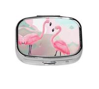 The Square Mini Medicine Box is Suitable for Putting in Pockets or Wallets. It is Easy to Open and Practical.Love Flamingo