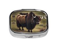 The Square Mini Medicine Box is Suitable for Putting in Pockets or Wallets. It is Easy to Open and Practical.Mighty Highland Yak
