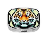 The Square Mini Medicine Box is Suitable for Putting in Pockets or Wallets. It is Easy to Open and Practical.Little Fat Tiger Head