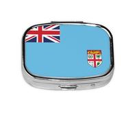 The Square Mini Medicine Box is Suitable for Putting in Pockets or Wallets. It is Easy to Open and Practical.Fiji Flag