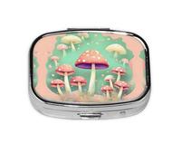 The Square Mini Medicine Box is Suitable for Putting in Pockets or Wallets. It is Easy to Open and Practical.Dream Mushroom