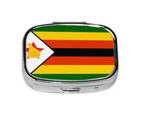 The Square Mini Medicine Box is Suitable for Putting in Pockets or Wallets. It is Easy to Open and Practical.Flag of Zimbabwe