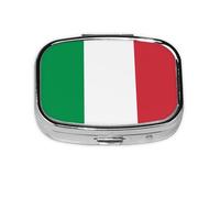 The Square Mini Medicine Box is Suitable for Putting in Pockets or Wallets. It is Easy to Open and Practical.Italian Flag
