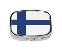 The Square Mini Medicine Box is Suitable for Putting in Pockets or Wallets. It is Easy to Open and Practical.Finnish Flag