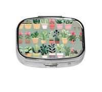 The Square Mini Medicine Box is Suitable for Putting in Pockets or Wallets. It is Easy to Open and Practical.Bonsai Plant