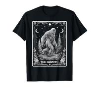 The Squatch Bigfoot Sasquatch Tarot Card Witchy Moon T-Shirt