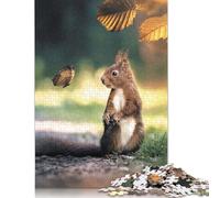 The Squirrel And Butterfly Puzzles 500 Pieces Wooden Puzzles for Adults & Teenager Learning Educational Toys 500pcs (52x38cm)
