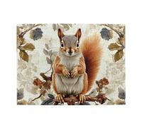 The Squirrel Standing On The Branch Wooden Puzzle 500 Piece Jigsaw Puzzle for Adults Challenging Puzzle for Game Size 15"x20.4"