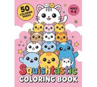 The Squishtastic Cute Coloring Book: Many One Sided Drawing JUMBO Pages Of Characters