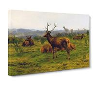The Stag By Rosa Bonheur Canvas Print | Gallery Wrapped 30mm Frame Wall Art | 30x20 inches | Ready to Hang | Classic Animals Picture | Living Room Bedroom Lounge Office