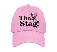 The Stag, Groom to be Stag Party Novelty Baseball Cap Hat (UK, Alpha, One Size, Pink)