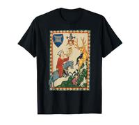 The Stag Hunt, 14th Century Medieval Art T-Shirt