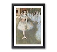 The Star By Edgar Degas Classic Painting Framed Wall Art Print, Ready to Hang Picture for Living Room Bedroom Home Office Décor, Black A3 (34 x 46 cm)