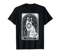 The Star Cat Tarot Card Gothic Tarot Spiritual Cat Lovers T-Shirt