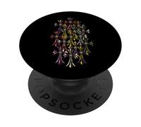The Star Diamond Multi Color Cross PopSockets Adhesive PopGrip