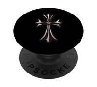 The Star Diamonds Silver Cross PopSockets Adhesive PopGrip