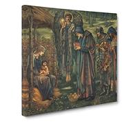 The Star Of Bethlehem by Edward Burne Jones Canvas Print | Gallery Wrapped 30mm Frame Wall Art | 20x20 inches | Ready to Hang | Classic Space Picture | Living Room Bedroom Lounge Office