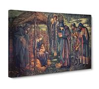 The Star Of Bethlehem By Edward Burne Jones Canvas Print | Gallery Wrapped 30mm Frame Wall Art | 24x16 inches | Ready to Hang | Classic Space Picture | Living Room Bedroom Lounge Office