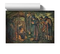 The Star Of Bethlehem By Edward Burne-Jones | Unframed Wall Art Print | Ready to Frame Poster | Modern Home Decor Picture | Artwork for Living Room, Bedroom or Office | A4 (21 Ã- 29.7 cm)