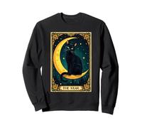 The Star Tarot Card Black Cat And Moon Sweatshirt