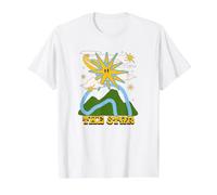 The Star Tarot Card Boho Value Graphic T-Shirt, Men, White, XL