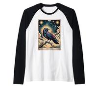 The Star Tarot - Raven Vintage Celestial Light Raglan Baseball Tee