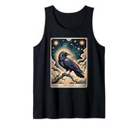 The Star Tarot - Raven Vintage Celestial Light Tank Top