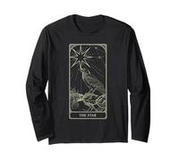 The Star Tarot - Raven Vintage Celestial Light V2 Long Sleeve T-Shirt
