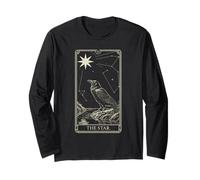 The Star Tarot - Raven Vintage Celestial Light V3 Long Sleeve T-Shirt
