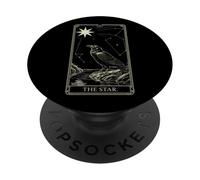 The Star Tarot - Raven Vintage Celestial Light V3 PopSockets Adhesive PopGrip