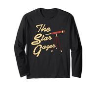 The Star Watcher Astronomy Night Sky Lovers Long Sleeve T-Shirt