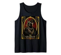 The Starlet Art Deco Black Cat Murder Mystery Tank Top