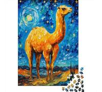 The Starry Night Camel 1000 Piece Jigsaw, Holiday Puzzle Gift, 70x50cm/1000pcs