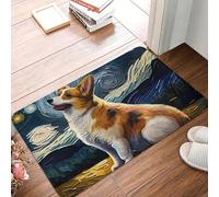The Starry Night Dog Non-slip Doormat Floor Mat Cushion Carpet Rug for Kitchen Entrance Home Bathroom Living room Footpad Mats