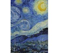 The Starry Night - LINED NOTEBOOK: VINCENT VAN GOGH | Large Notebook with Famous Painting Cover | 150 Pages | A4 Format | Matte and Flexible Cover | ... Opaca | Quadro Famoso Notte stellata