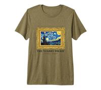 The Starry Night Tee Shirts, Cool Vincent Van Gogh Painter Premium T-Shirt