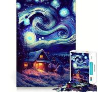 The Starry Night Universe Jigsaw Puzzle for Teenagers 1000 Pieces Enhance Recall Quiet Fun Exact Edge Artistic Gift (38x26cm)