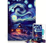 The Starry Night Universe Jigsaw Puzzles 1000 Pieces for Adults Think Smart Toy Indoor Play Accurate Cut Lovely Gift (50x75cm)
