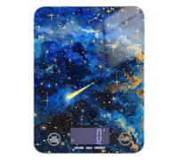 The Starry Sky A Shooting Star Passing by Baking food measuring scale 11lb/0.18oz, 5kg/5g small scale kitchen with 4 unit for Espresso Spices weight loss (Batteries not Included)