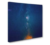 The Stars at Night Canvas Print | Gallery Wrapped 30mm Frame Wall Art | 14x14 inches | Ready to Hang | Abstract Space Picture | Living Room Bedroom Lounge Office