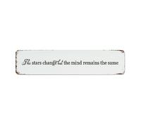 The Stars Change But The Mind Remains The Same 4x18 Inch Metal Signs Hanging Entryway Men Office Man Cave Decor Tin Signs Christian Art Catholic Gifts Aluminum Metal Sign for Porch