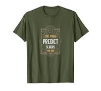 The Stars Predict Sliders for Me Astrology T-Shirt, Men, Olive Green, XX-Large