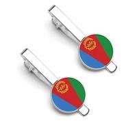 The State of Eritrea Flags Men'S Tie Accessories Mens Tie Clip Classic Present Necktie Ties Bar Pinch Clips Business