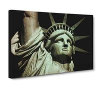 The Statue of Liberty New York City No.1 Canvas Print | Gallery Wrapped 30mm Frame Wall Art | 30x20 inches | Ready to Hang | Modern Cityscape Picture | Living Room Bedroom Lounge Office