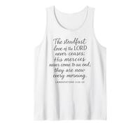 The Steadfast Love of The Lord Never Ceases Lamentations 3 2 Tank Top