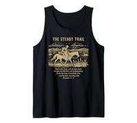 The Steady Trail Western Christian Cowboy Proverbs 3:5-6 Tank Top