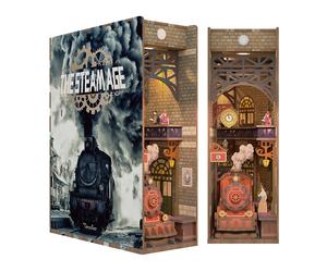 The Steam Age Book Nook 3D Wooden Puzzle With LED TONECHEER