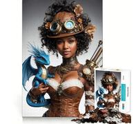 The Steampunk Enchantress 1000 Piece Jigsaw Puzzles for Adults Jigsaw Memory Lift Slow Enjoy Image Assembly Creative Gift (50x75cm)