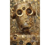 The Steampunk Robot Journal: Retro Fantasy Writing Notebook: A magical retro robot Notebook with glowing metallic accents, perfect for writing, sketching, and creative inspiration