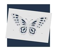 The Stencil Studio Beautiful Butterfly 2 Layer Stencil - Reusable Stencil - Size Large (A2) (10018L)